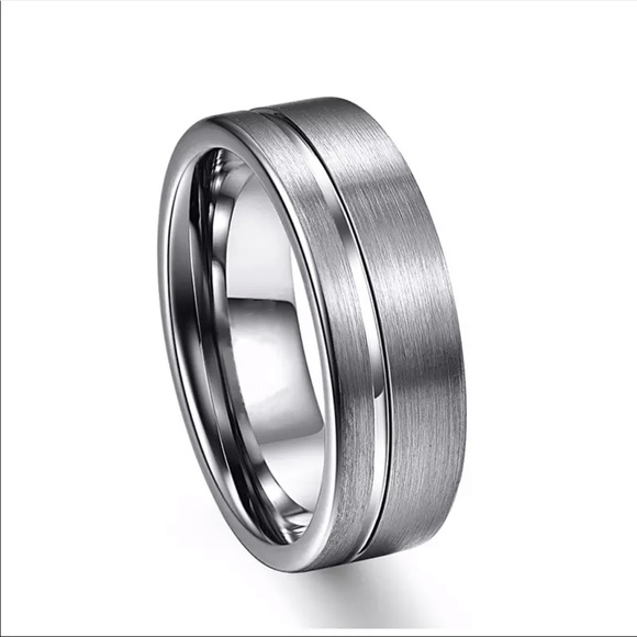 ♡New 8MM Stainless Steel Men’s Wedding Band Ring♡ - Picture 4 of 6